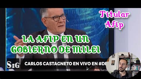 Como Seria La AFIP Con Un Gobierno De MILEI Habla Carlos Castagneto