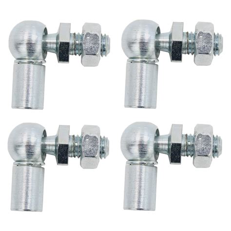 BIAREN 4pcs L Shape Ball Socket End Fitting Female Thread M6 And Male