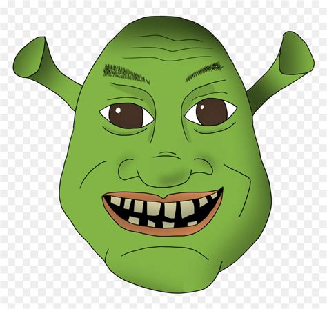 Ogre Face By Teddybear Clipart Png Download Shrek Cartoon