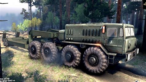 SPINTIRES 2014 The Coast Map MAZ 537 ChMZAP 5247 Trailer Off Road