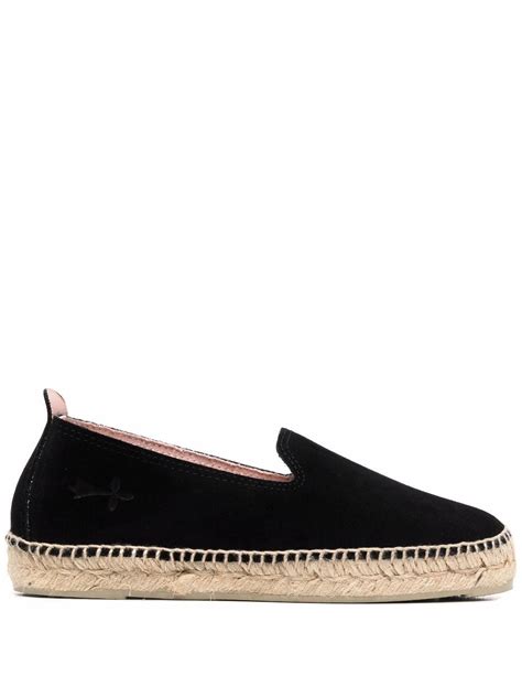 Manebi Slip On Espadrille Shoes Black FARFETCH UK