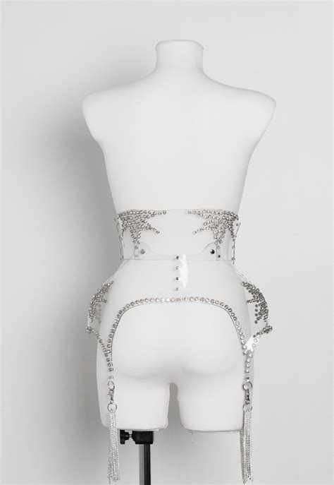 Clear Vinyl Corset With Garters Etsy