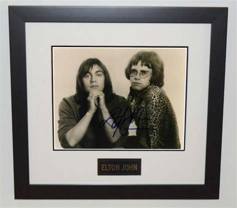 #8-Elton John and Bernie Taupin 8x10 Photograph, signed photosROCK STAR ...