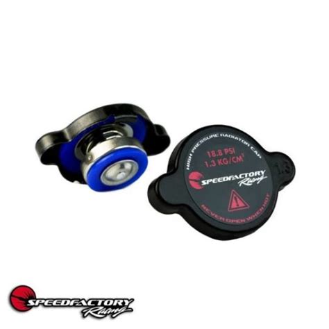 Speedfactory Racing Black Radiator Cap High Pressure 18psi Type A