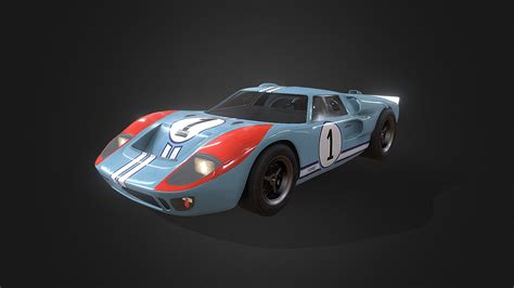 Ford Gt40 Mk2 1966 3d Model By Serhii Denysenko Serhiidenysenko Cc84819 Sketchfab