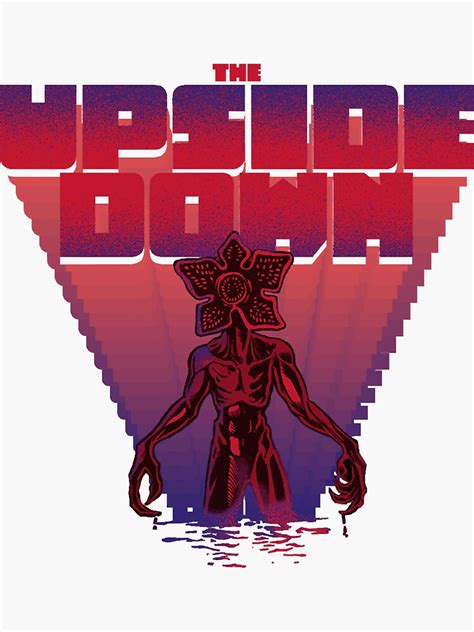 "Demogorgon Upside Down" Sticker by MilannoSiore | Redbubble