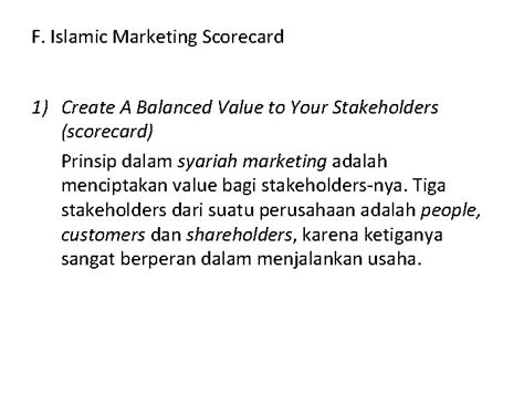 Pemasaran Dalam Perspektif Islam A Sustainable Marketing Enterprise