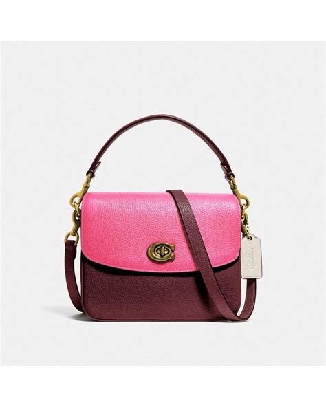 Coach Cassie Crossbody 19 In Colorblock In Pink Lyst