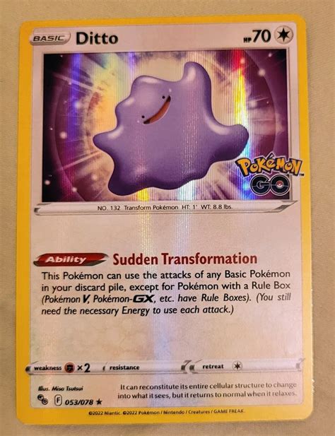 Ditto Pokemon Card