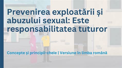 Prevenirea Exploat Rii I Abuzului Sexual Este Responsabilitatea