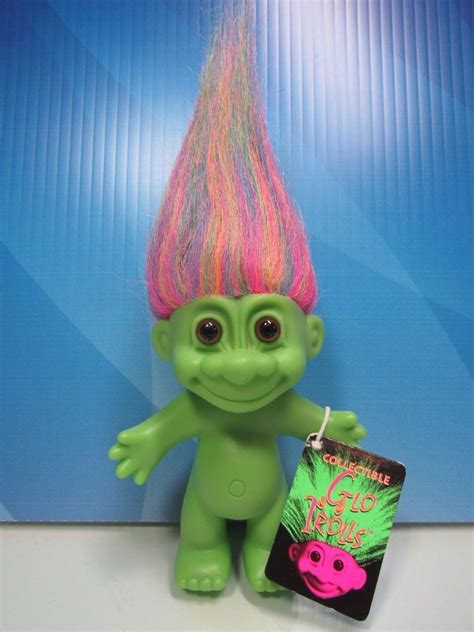 Glo Troll With Rainbow Hair Russ Troll Doll Very Rare Ebay