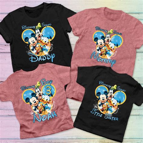 Mickey Mouse Birthday Shirt Etsy