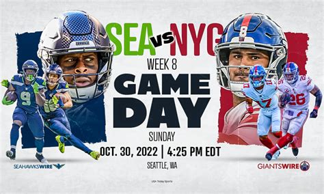 Seahawks vs. Giants Gameday Info: How to watch, stream Week 8 matchup