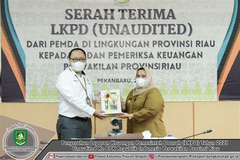 Penyerahan Laporan Keuangan Pemerintah Daerah LKPD Tahun 2021