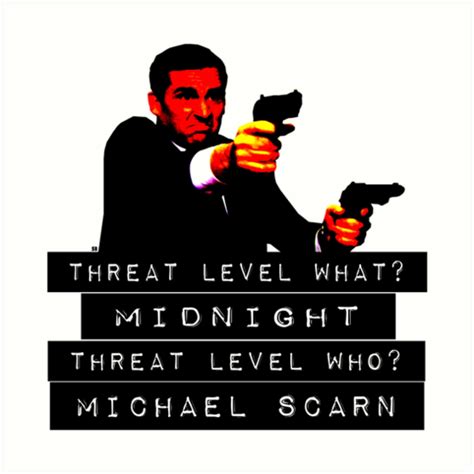 The Office Threat Level Midnight Michael Scott Art Prints By