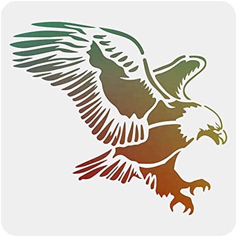 Eagle Stencil Decoration Template 118x118 Inch Plastic Eagle Drawing
