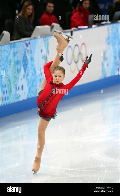 15 Year Old Yulia Lipnitskaya Of Russia Performs During The Figure Skating Team Events Ladies