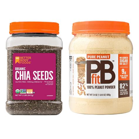 Amazon Betterbody Foods Organic Chia Seeds Oz Pbfit Pure