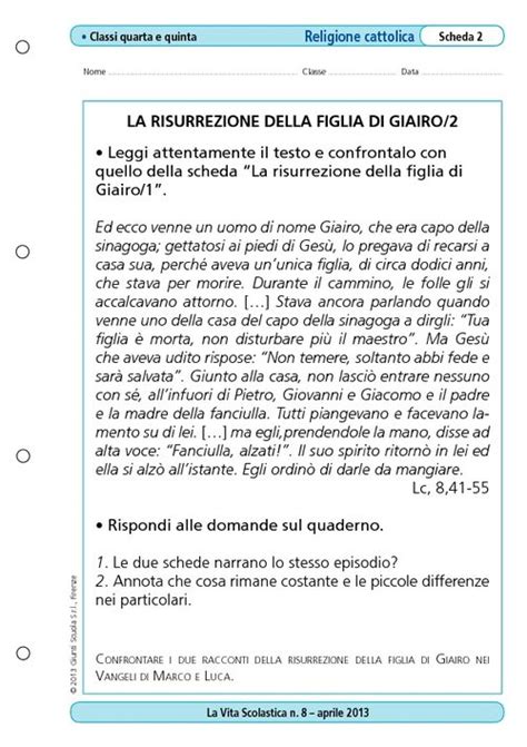 La Risurrezione Della Figlia Di Giairo 2 Giunti Scuola