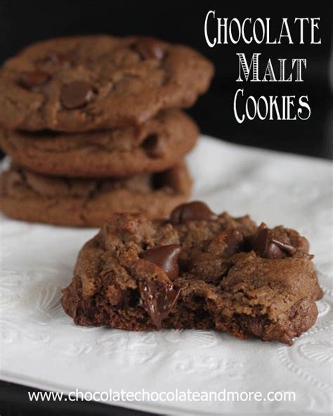 Chocolate Malt Cookies With Chocolate Chips Recipe Chocolate Malt Almond Cookies Chocolate