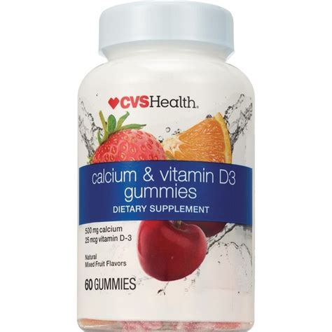 Cvs Health Calcium And Vitamin D3 Gummies 60 Ct