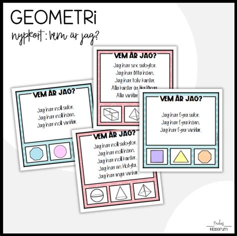 Geometri Nypkort Vem R Jag Teach Academy