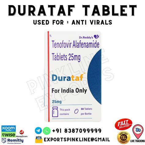 Durataf Tenofovir Alafenamide Mg Tablet At Bottle Tafnat