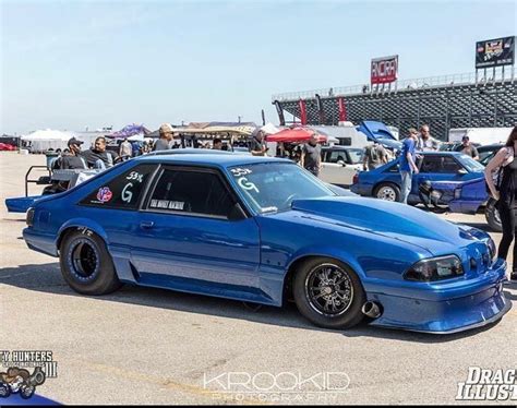 Aaron Cannons Blue Foxbody Mustang Is Gorgeous 😍 Foxbody Mustang Drag Racing Brake Kits