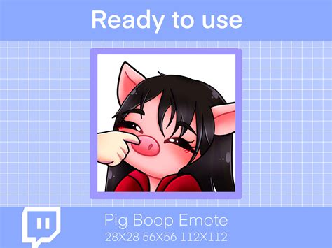 Pig Boop DBD Emote, Twitch Emoji, Instant Download - Etsy