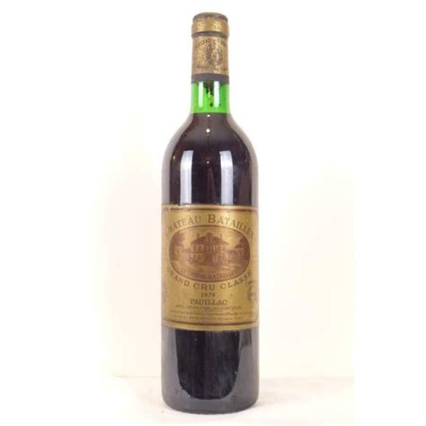 Pauillac château batailley grand cru classé rouge 1979 bordeaux La