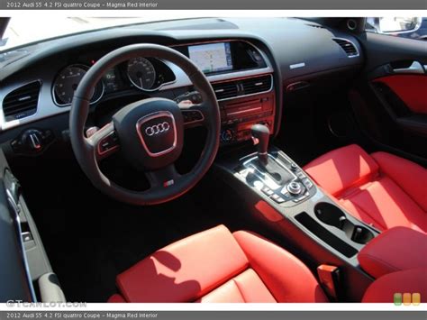 Magma Red Interior Prime Interior for the 2012 Audi S5 4.2 FSI quattro Coupe #69517441 ...