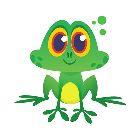 Funny Frog Cartoon. Vector illustration 26583222 Vector Art at Vecteezy