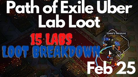 Path Of Exile Uber Lab Loot February Th Youtube