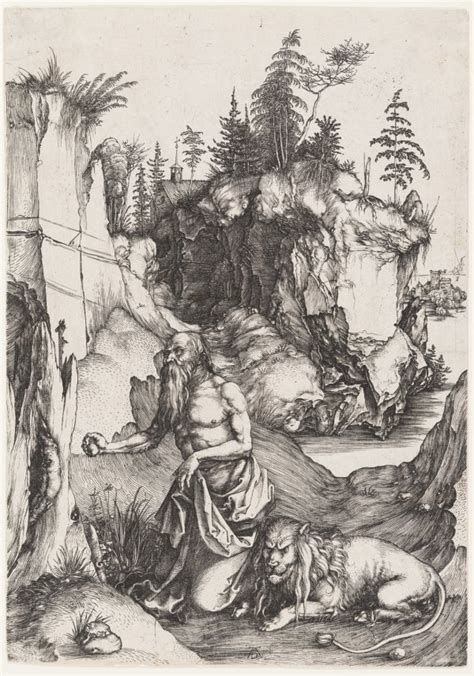 St Jerome Penitent In The Wilderness by Albrecht Dürer Printed Editions