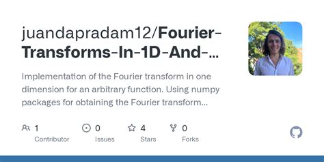 Github Juandapradam Fourier Transforms In D And D Implementation