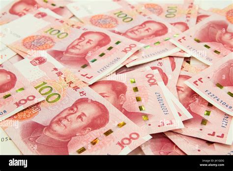 Background Consisting Of Many Chinese 100 Rmb Yuan Notes Stock Photo