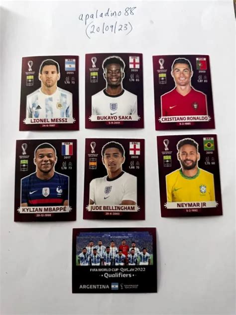 7 X SET Oryx Panini Sticker QATAR 2022 WORLD CUP Swiss Edition Messi