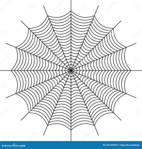 Spider Cobweb Halloween Design Element Stock Vector Illustration Of