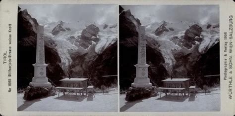 STEREO FOTO PASSO Dello Stelvio Stilfserjoch Stilfser Joch