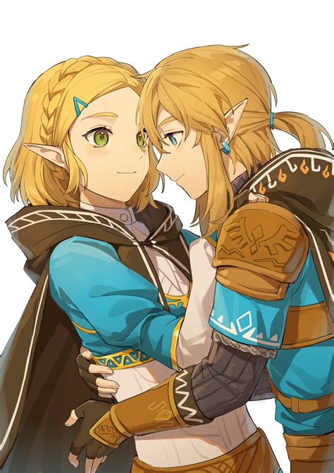 Link And Princess Zelda The Legend Of Zelda And 1 More Drawn By