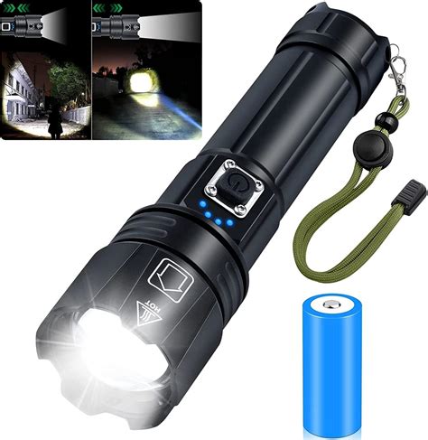 Amzyigou Led Taschenlampe Lumen Extrem Hell Taschenlampen Modi