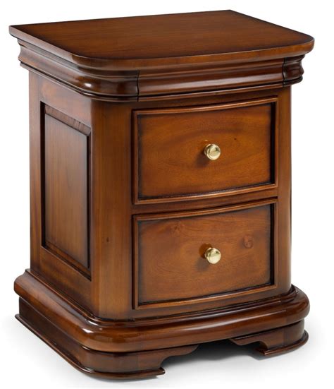 Antoinette French Sleigh 3 Drawer Bedside Table French Bedside Tables