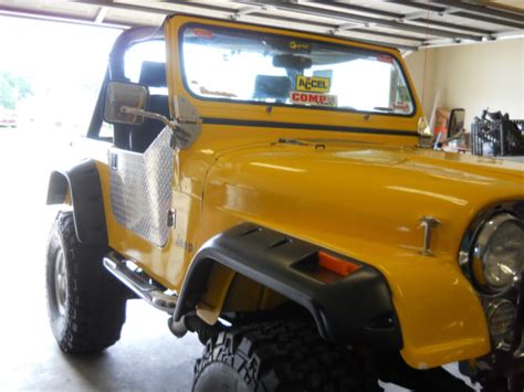 1984 RESTORED Jeep CJ7 YELLOW LIFTED PERFORMANCE for sale: photos ...