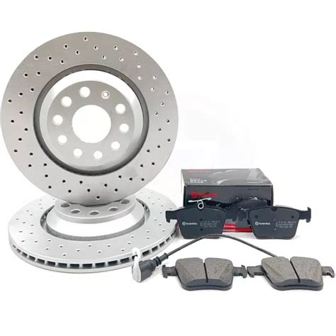 POUR AUDI RS3 15 Arrière Perforé Performance Frein Disques Brembo