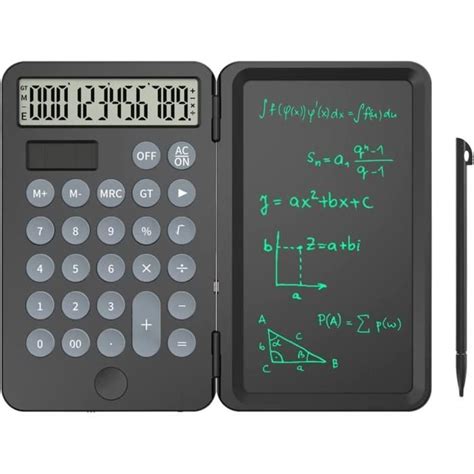 Calculatrice Solaire Avec Tablette D Criture Lcd Silencieuse