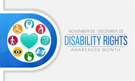 Premium Vector Disability Rights Awareness Month Is Observed Every