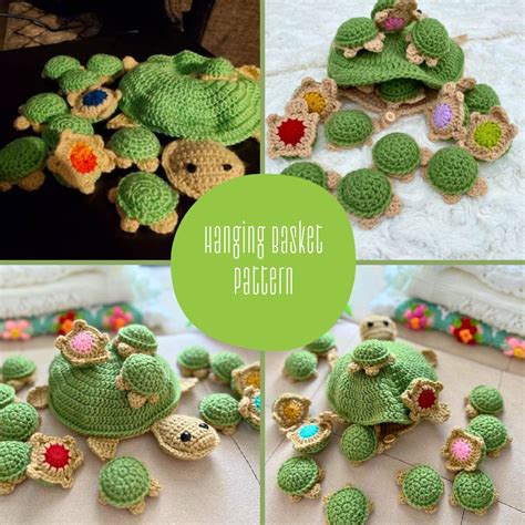 Crochet Turtle Memory Game Pattern Fun And Educational Game Etsy