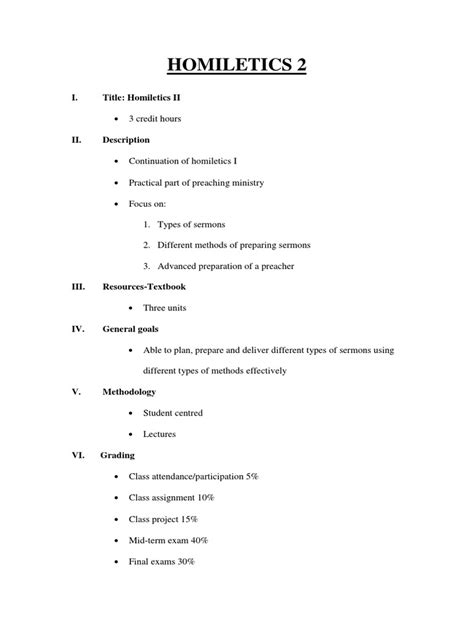 Homiletics 2 | PDF | Expository Preaching | Sermon