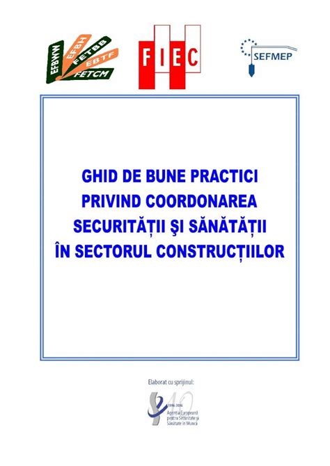 Pdf Ghid De Bune Practici In Coordonarea In Constructii Dokumen Tips