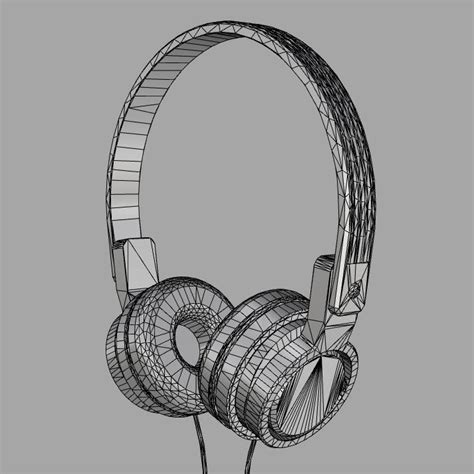 3d Model Headphone Vr Ar Low Poly Cgtrader